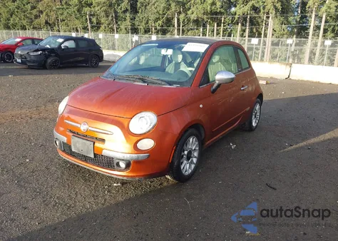 2012 Fiat 500C Lounge из США, поврежденный, VIN 3C3CFFER6CT109189